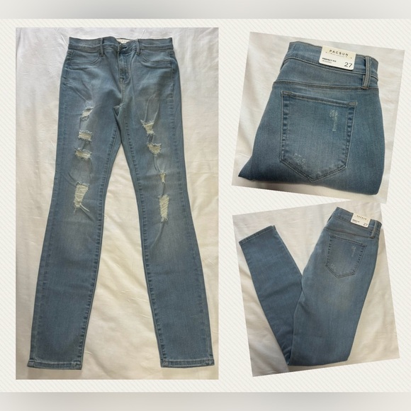 PacSun Denim - PacSun Light Blue Distressed Skinny Jeans Size 6 NWT
